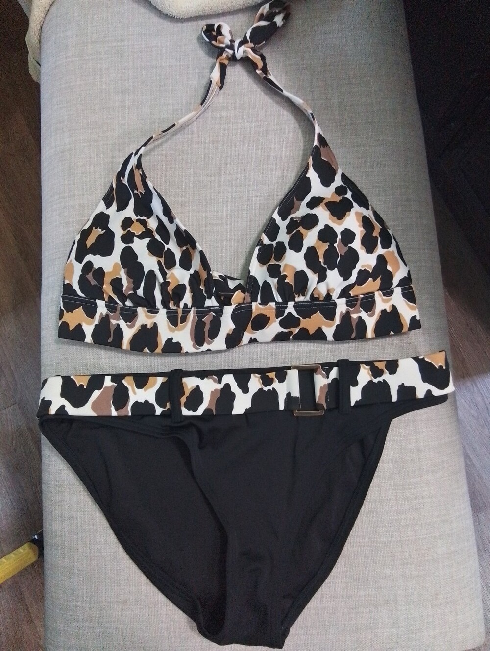 Vintage Victorias Secret Leopard Print Bikini Set